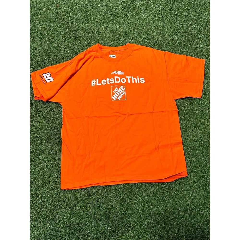 VTG Chase T-Shirt Mens XL‎ Orange Nascar Lets Do This The Home Depot Authentic